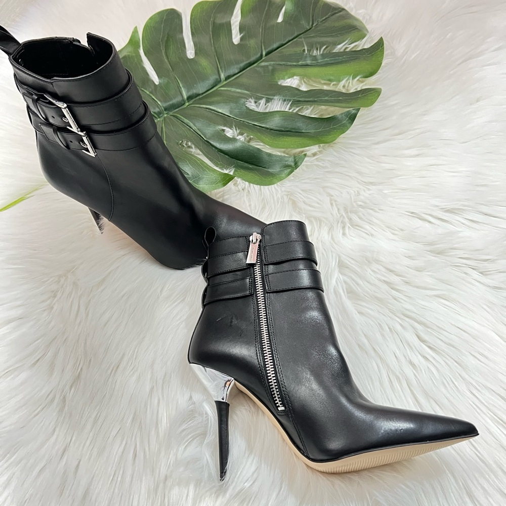 Michael Kors Amal Leather Ankle Bottle Black ✨brand new ✨No box - Picture 4 of 8